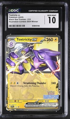 Toxtricity Ex Illustration Contest 2024 Winner Black Star Promos 21 CGC GM 10