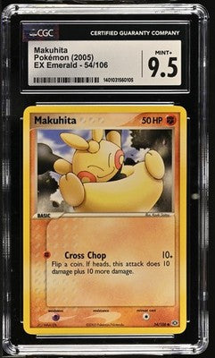 Makuhita CGC MINT+ 9.5 Ex Emerald 54/106