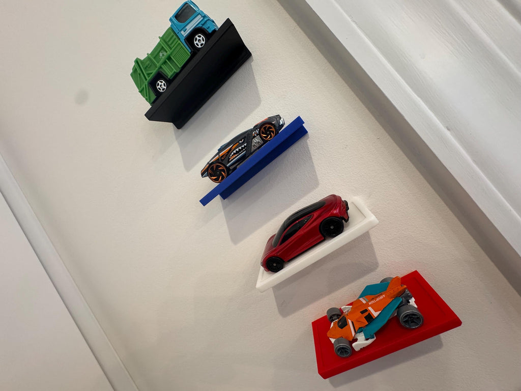 Floating Wall Shelf for Hot Wheels and Matchbox Cars | 1:64 Scale Diecast Display | Toy Car Mount Storage for Die-Cast Collectibles