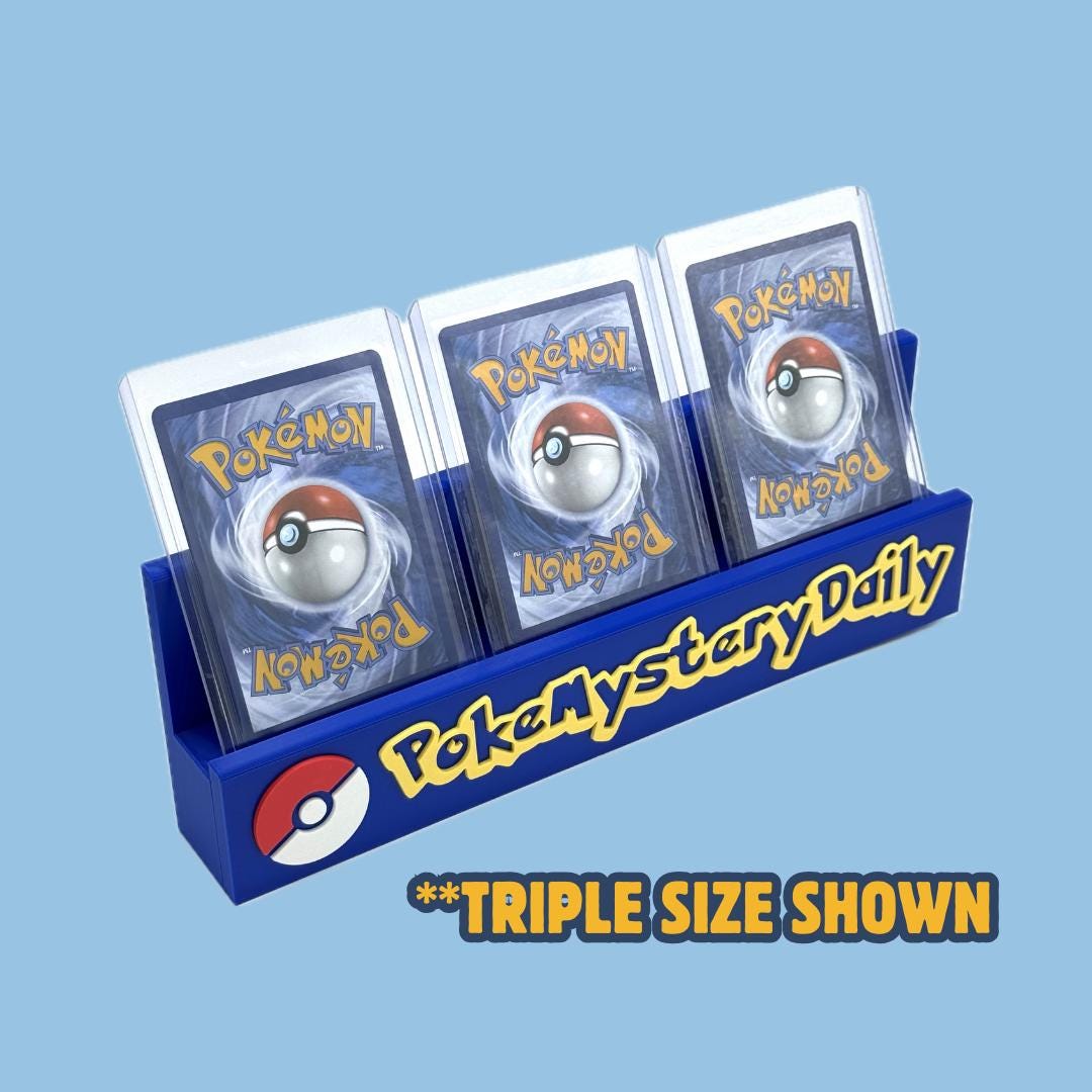 Custom TCG Display Stands | Personalized Card Holder | Whatnot TikTok eBay Live Breaker Stand | Fits PSA Top Loaders | One Piece Pokémon MTG