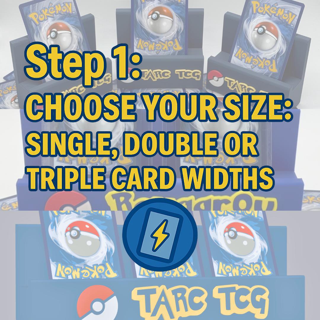 Custom TCG Display Stands | Personalized Card Holder | Whatnot TikTok eBay Live Breaker Stand | Fits PSA Top Loaders | One Piece Pokémon MTG