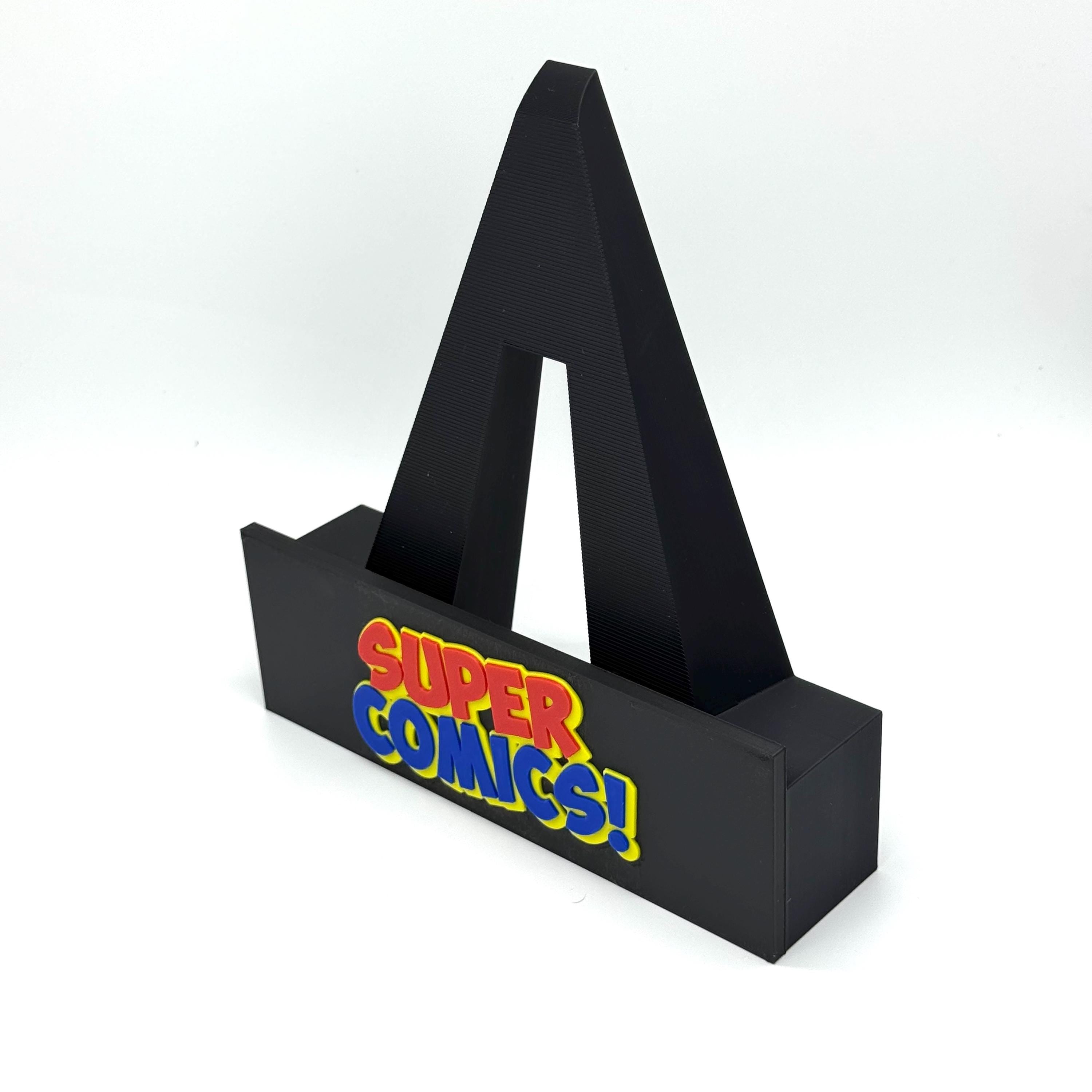 Custom Logo Comic Book Display Stand | 3DPrinted CGC/CBCS Slab Holder for Whatnot, TikTok & eBay Live Streams