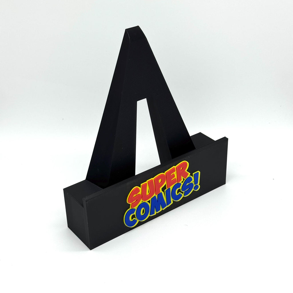 Custom Logo Comic Book Display Stand | 3DPrinted CGC/CBCS Slab Holder for Whatnot, TikTok & eBay Live Streams