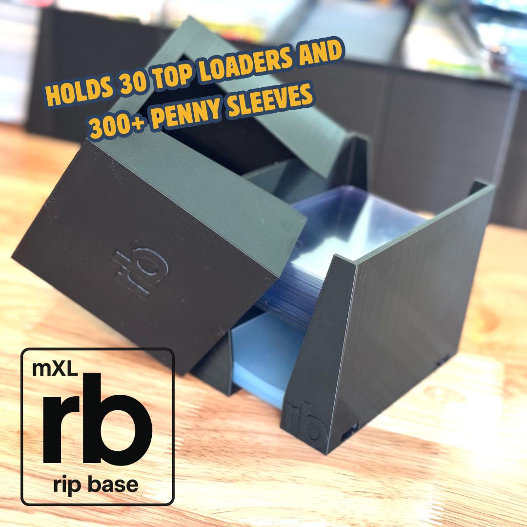Portable TCG Sports Trading Cards Toploader Penny Sleeves Organizer | Magnetic Semi Rigid Sleeve Team Bag Storage Dispenser | Whatnot Tiktok