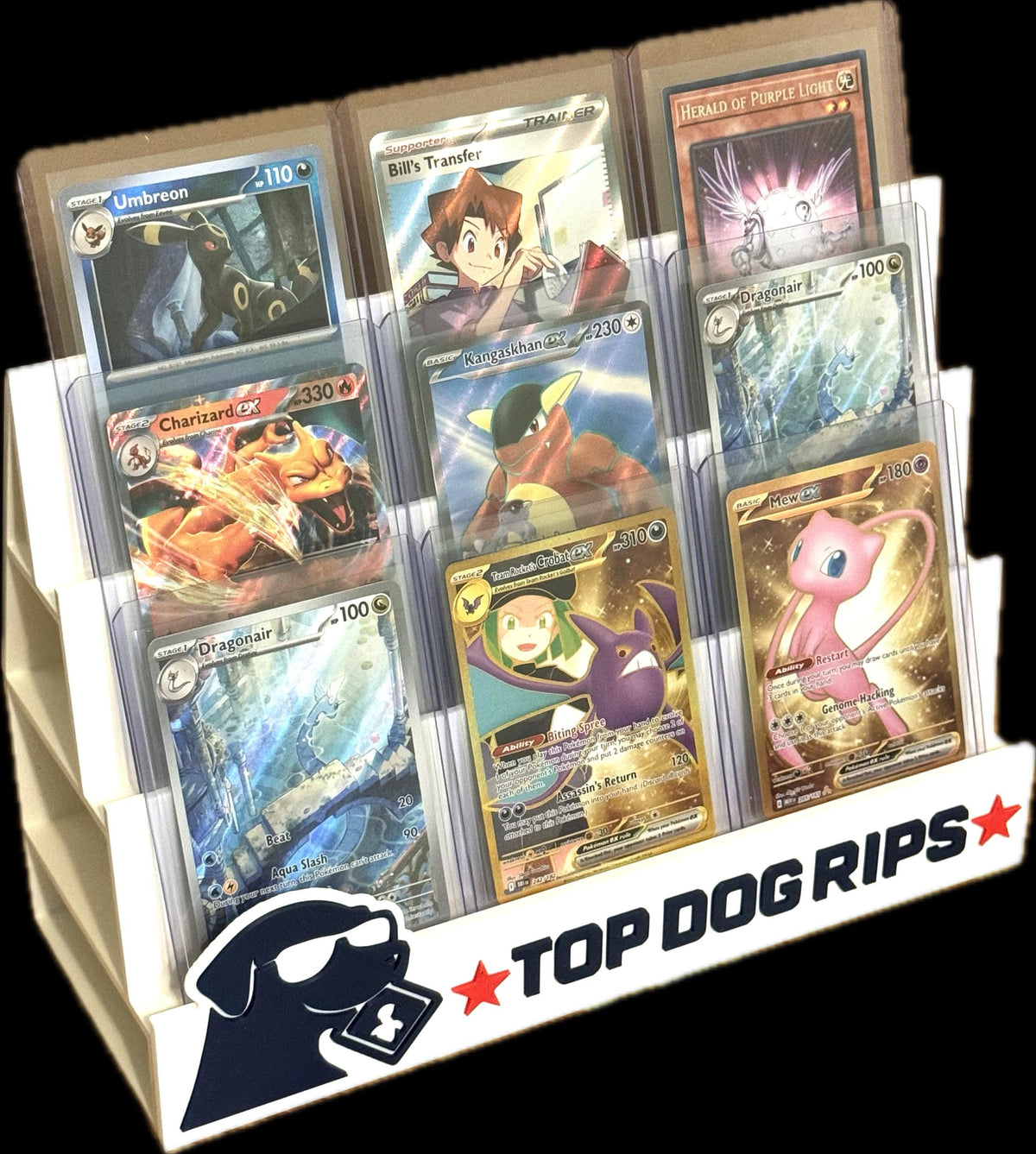 Custom Multi Tier Trading Card Stand Stadium | PSA Slabs Top Loaders Cardsaver | Whatnot TikTok eBay Live | Personalized TCG Pokémon Display