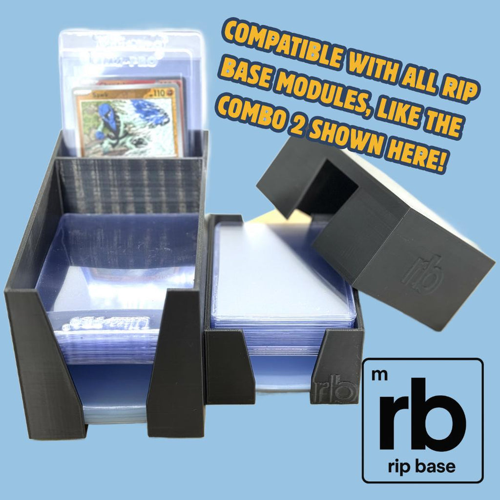 Portable TCG Sports Trading Cards Toploader Penny Sleeves Organizer | Magnetic Semi Rigid Sleeve Team Bag Storage Dispenser | Whatnot Tiktok