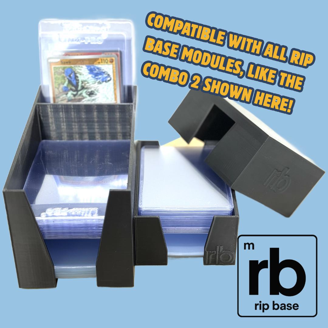 Portable TCG Sports Trading Cards Toploader Penny Sleeves Organizer | Magnetic Semi Rigid Sleeve Team Bag Storage Dispenser | Whatnot Tiktok