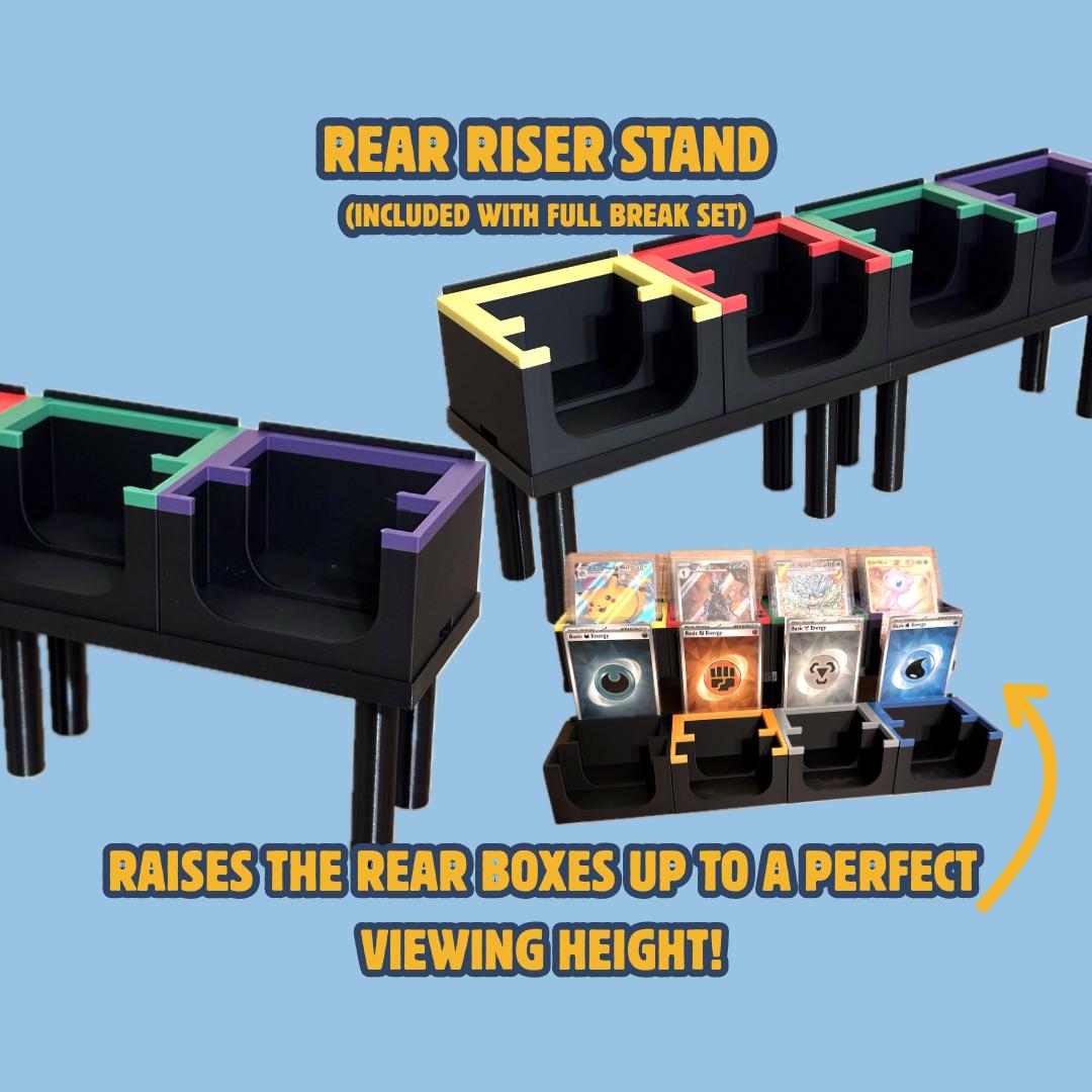 Energy Break Rip and Ship Organizer Sort Box Set for Live Stream | TCG Card Stand for Bulk and Hits | Whatnot TikTok eBay Live | Pokémon MTG